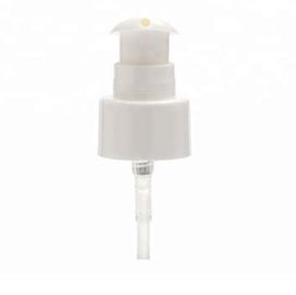 Kosmetische Lotionsplastikpumpe, nachfüllbare Flaschenpumpe 20/410 des Weiß mit transparenter Kappe
