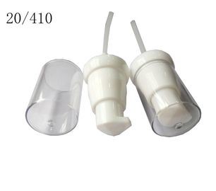 Weiße kosmetische silberne Luxusbeschichtung der Lotions-Pumpen-18mm 20mm 24mm für Hautpflege/Gesichtswasser