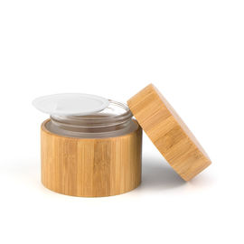 Bambusdeckel-Lotions-Glasgefäße 20ml - 50ml leeren kosmetische Glasgläser für das Hautpflege-Verpacken